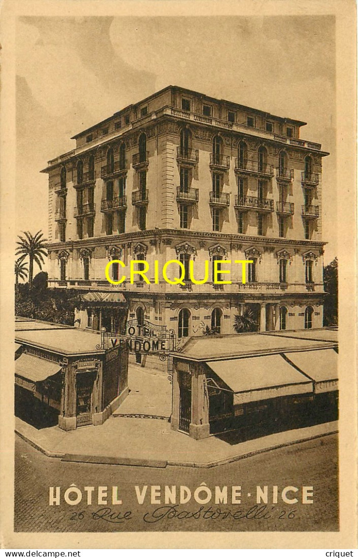 06 Nice, beau lot de 7 cartes d'hotels