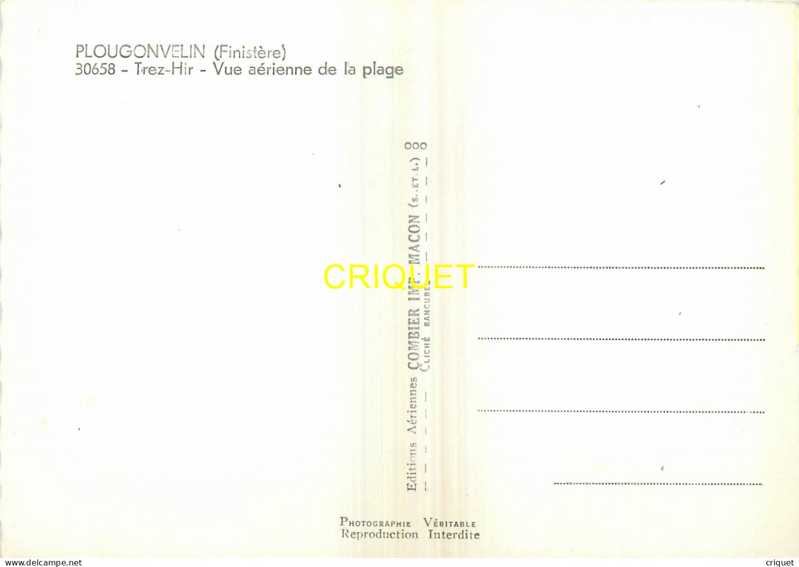 29 Plougonvelin, Trez-Hir, Lot De 3 Vues Aériennes, éd Combier 30657, 30658, 30661 - Plougonvelin