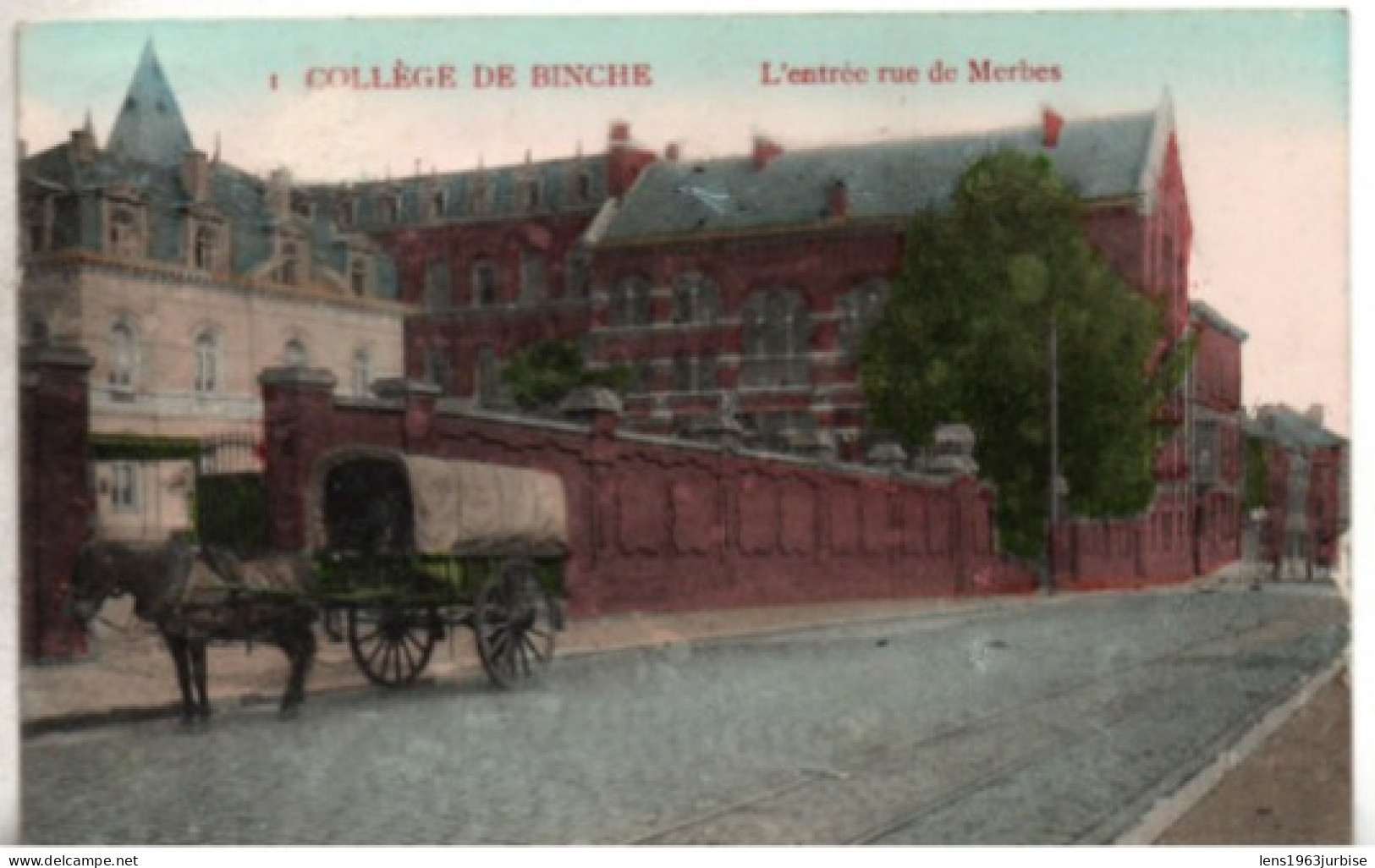 Collège De Binche , L' Entrée Rue De Merbes - Binche