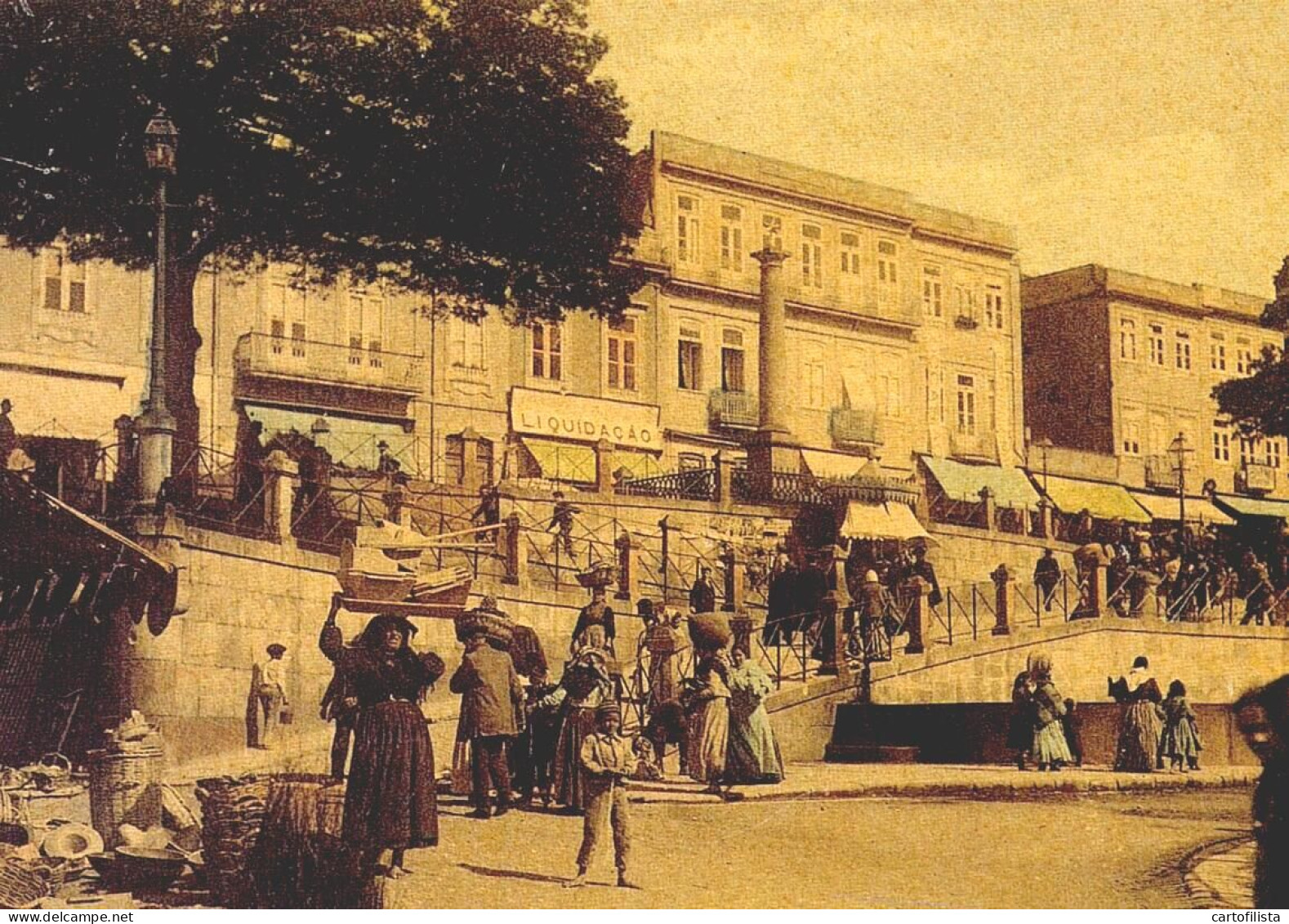 PORTO - Acesso Setentrional Ao Mercado Do Bolhão Em 1910  ( 2 Scans ) - Porto