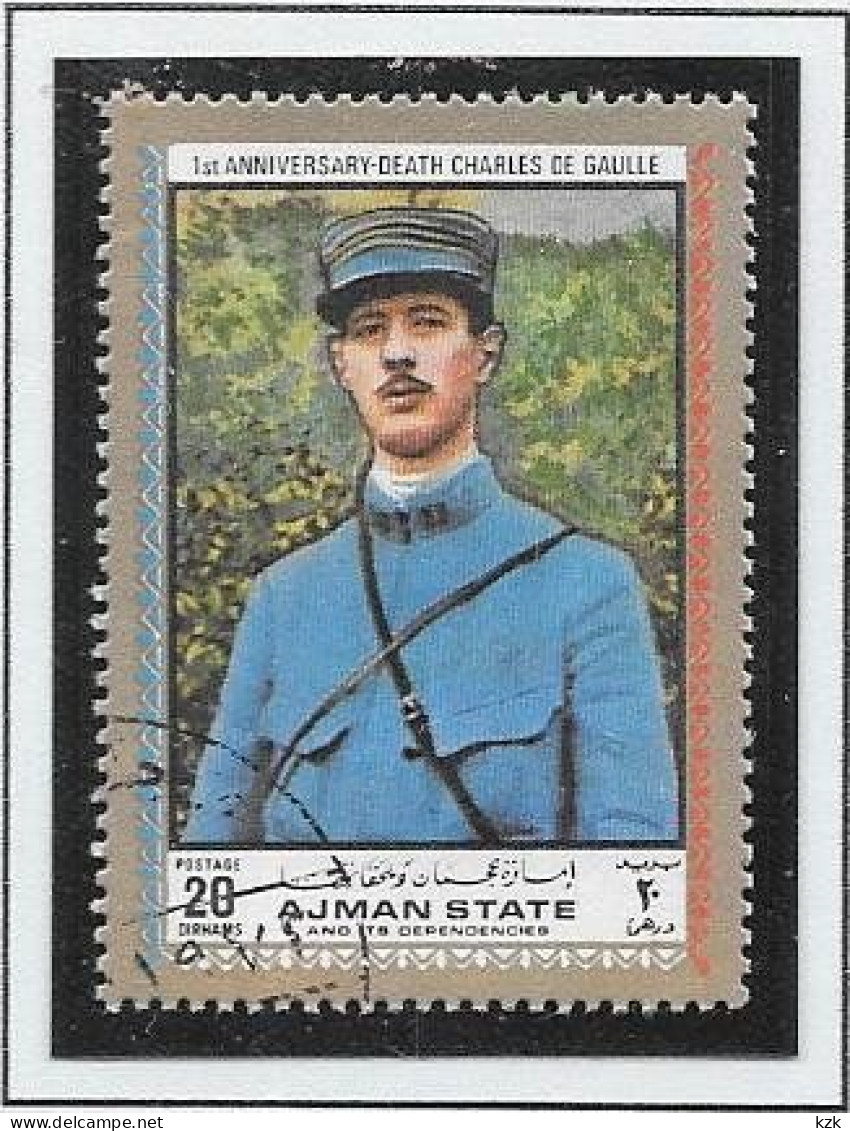 08	20 120		Émirats Arabes Unis - AJMAN - De Gaulle (General)