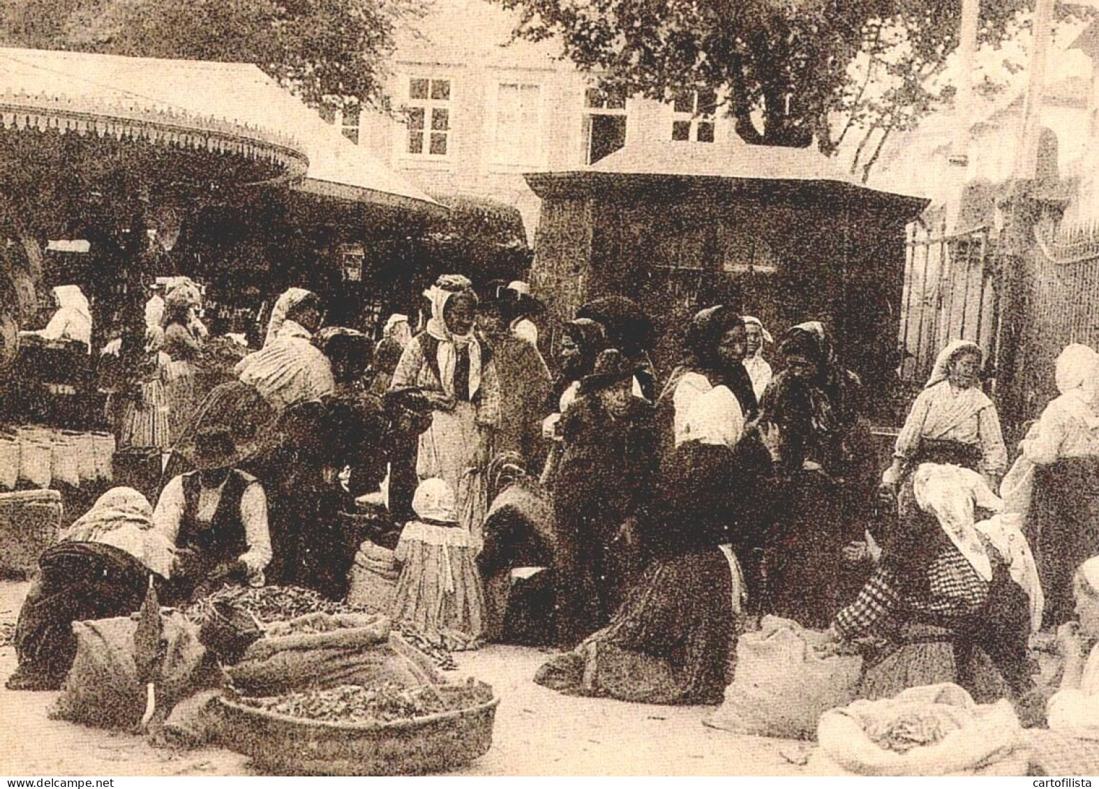PORTO - Vendedeiras No Mercado Do Bolhão Em 1910  ( 2 Scans ) - Porto