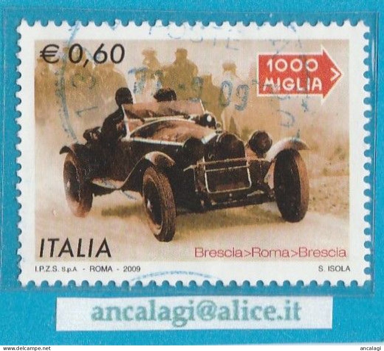 USATI ITALIA 2009 - Ref.1117 "MILLE MIGLIA" 1 Val. - - 2001-10: Usati