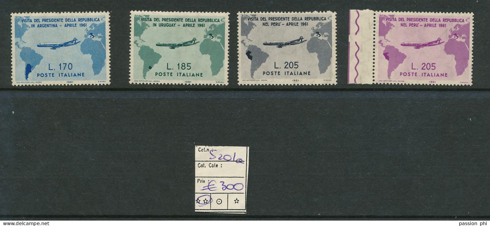 ITALY SASSONE S201a GRONCHI ROSA MNH - 1961-70: Mint/hinged