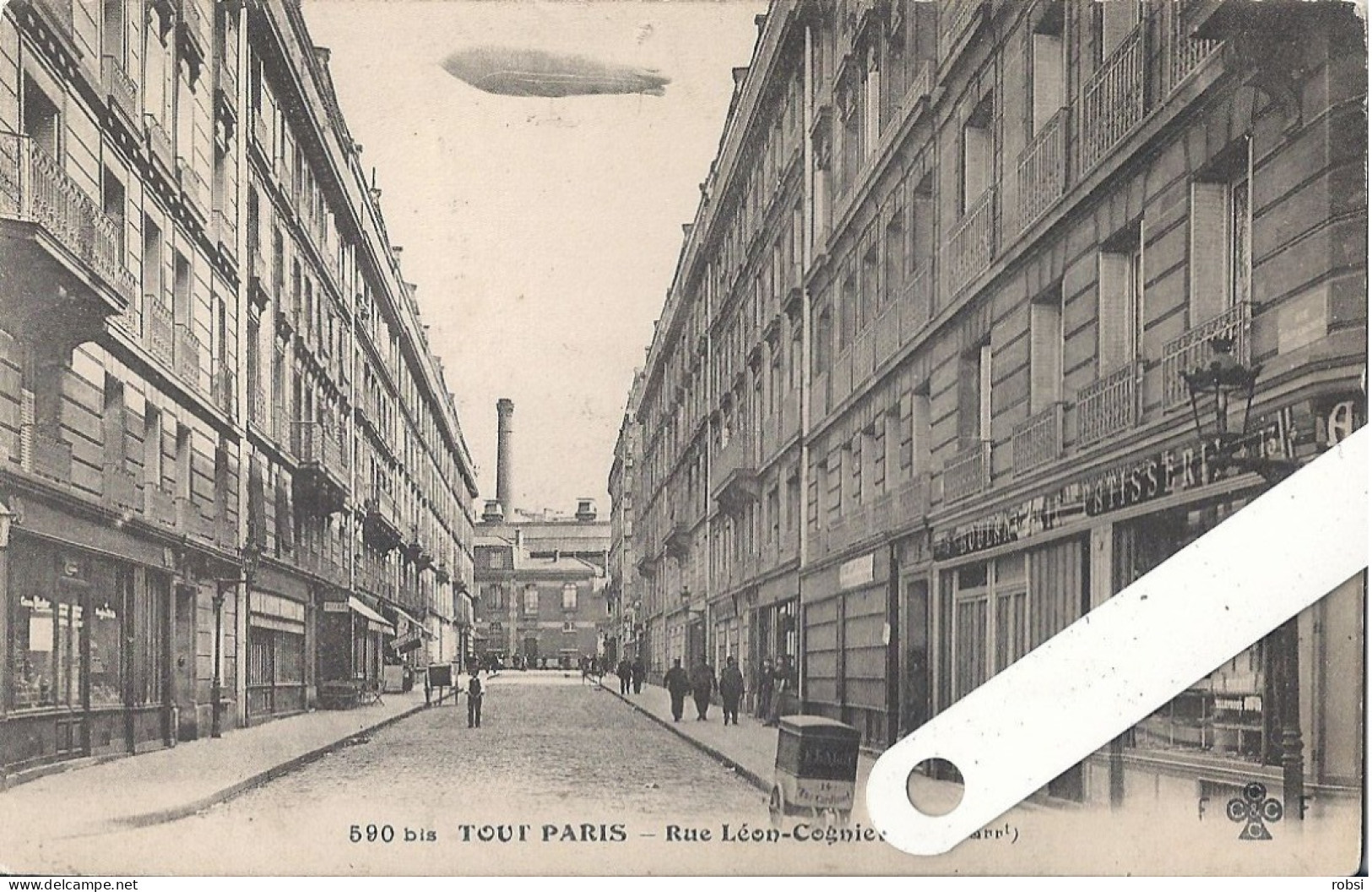 75 Paris XVII,  Rue Léon Cogniet, Zeppelin,  D1711 - Paris (17)