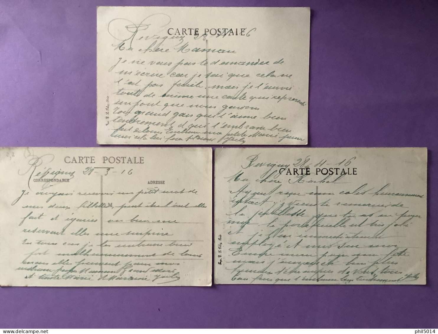 55   Lot De 3 CPA De REVIGNY    Voyagées     Bon état - Revigny Sur Ornain