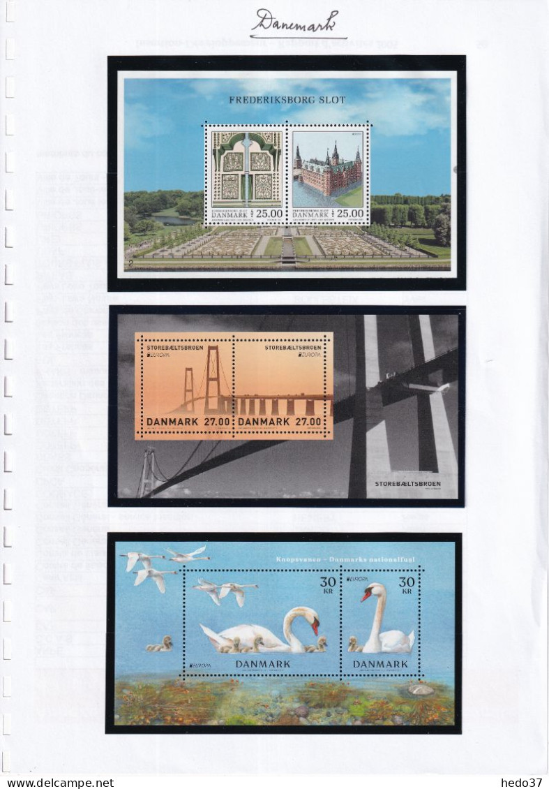 EUROPA 1977/2021 - Danemark timbres et carnets - Neuf ** sans charnière - TB