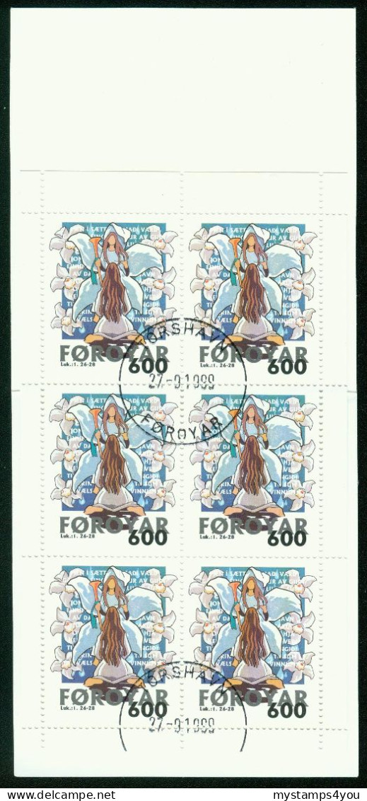 Bm Faroe Islands 1999 MiNr 367 MH Booklet Used | Christmas. The Annunciation #bog-0136 - Faroe Islands