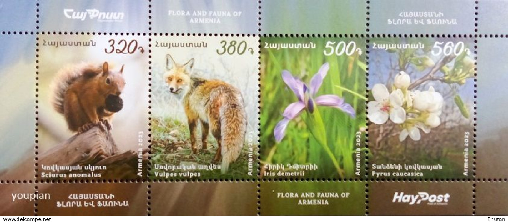 Armenia 2023, Flora And Fauna Of Armenia, MNH S/S - Armenia