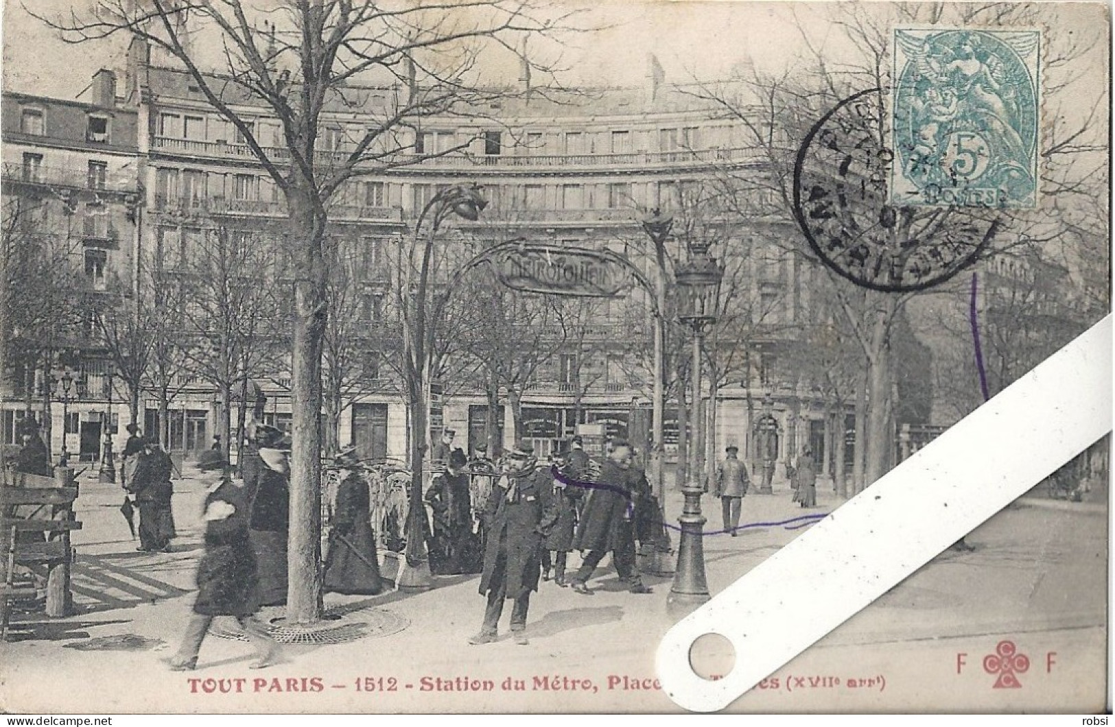 75 Paris XVII,  Place Des Ternes, Station Du Métropolitain,  D17.12 - Arrondissement: 17