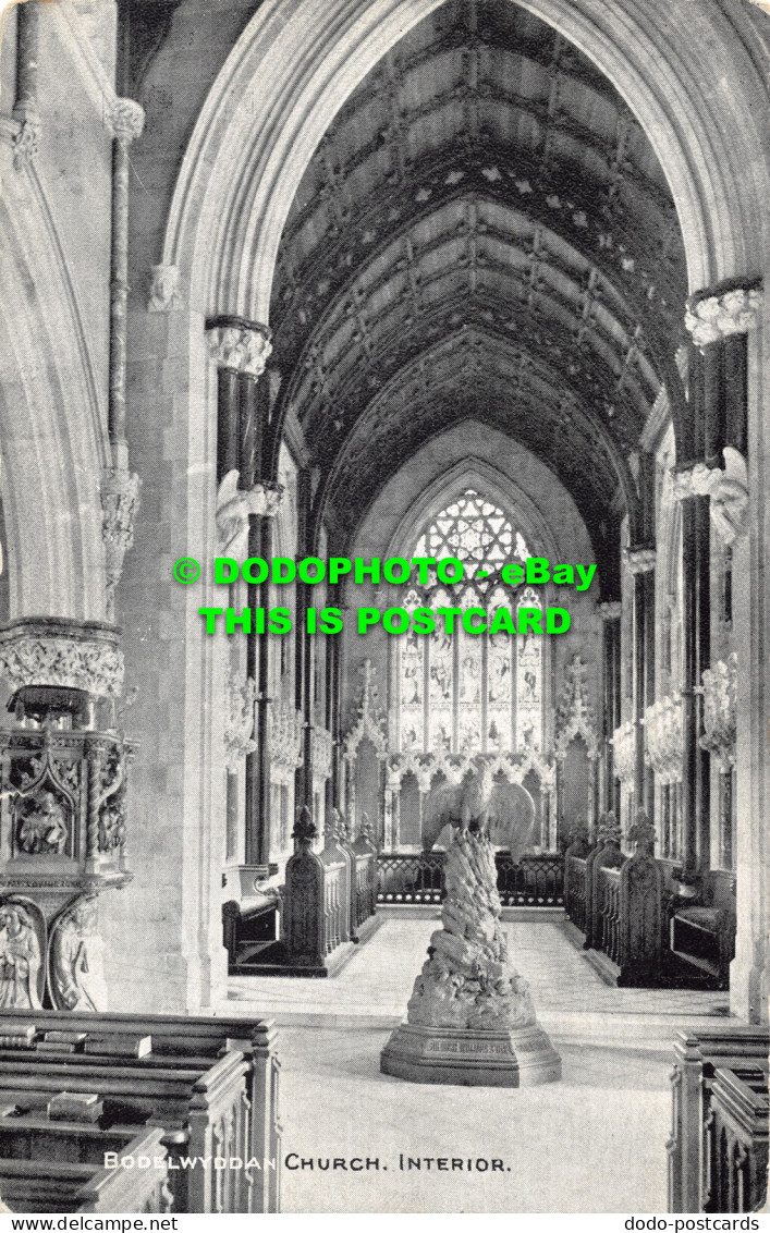 R476091 Bodelwyddan Church. Interior. Photochrom - Mondo