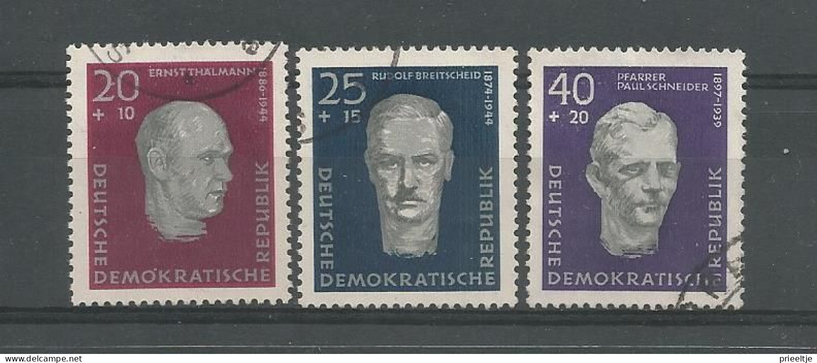 DDR 1957 Socialist Leaders Y.T. 333/335  (0) - Gebruikt