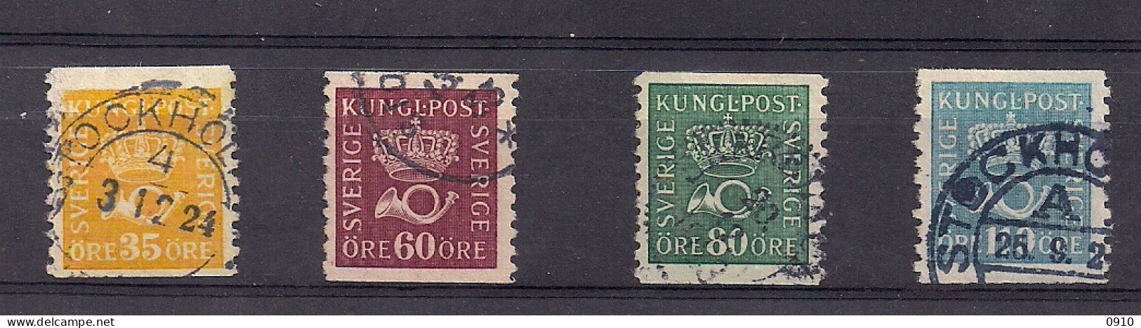 Nr.156+162+165+169 (O) CROWN & POSTHORN-cat.Facit- - Used Stamps