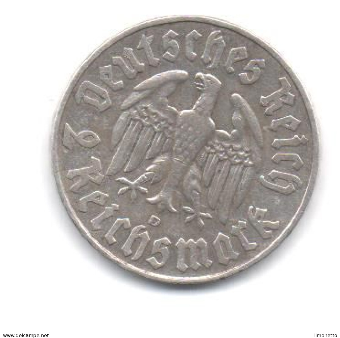 Allemagne- 1933 - 2 Reichsmark - Argent  Commémoration  " MARTIN LUTHER "  TTB - 2 Reichsmark