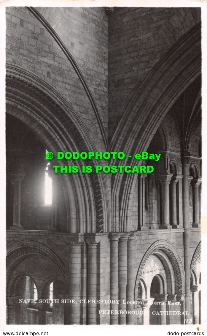 R476374 Peterborough Cathedral. Nave. South Side. Clerestory. Looking North East - Mondo