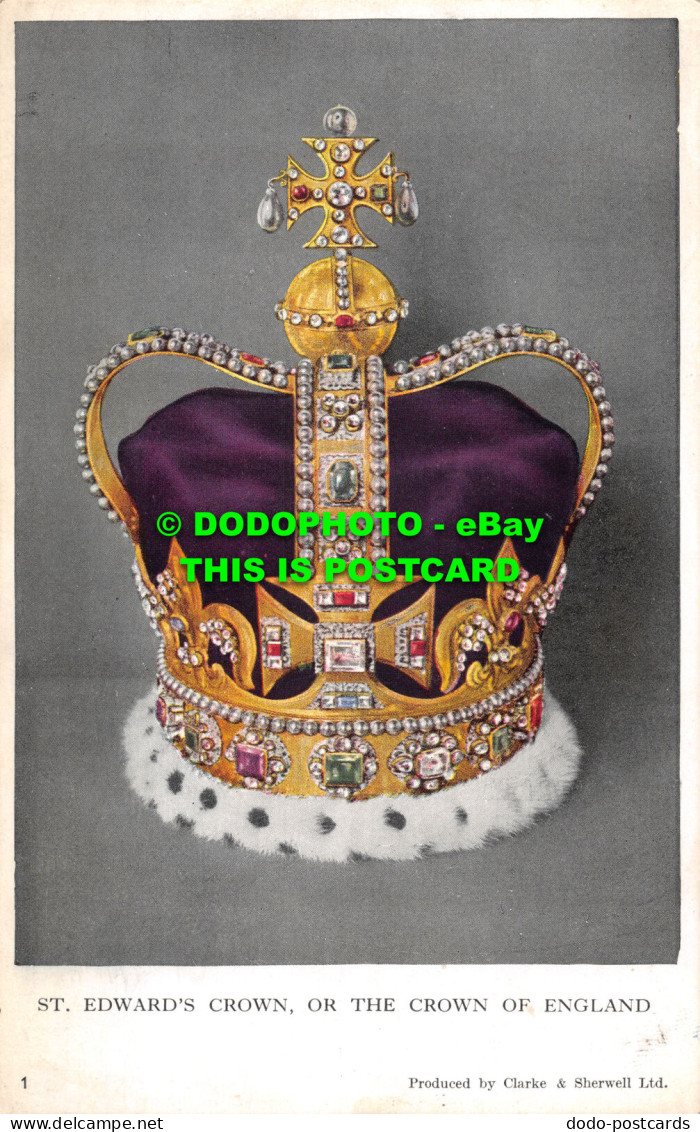 R476117 St. Edward Crown. Or The Crown Of England. Clarke And Sherwell - Mondo