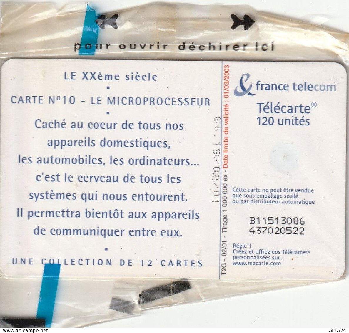 PHONE CARD FRANCIA 2001 BLISTER (CZ1493 - 2001