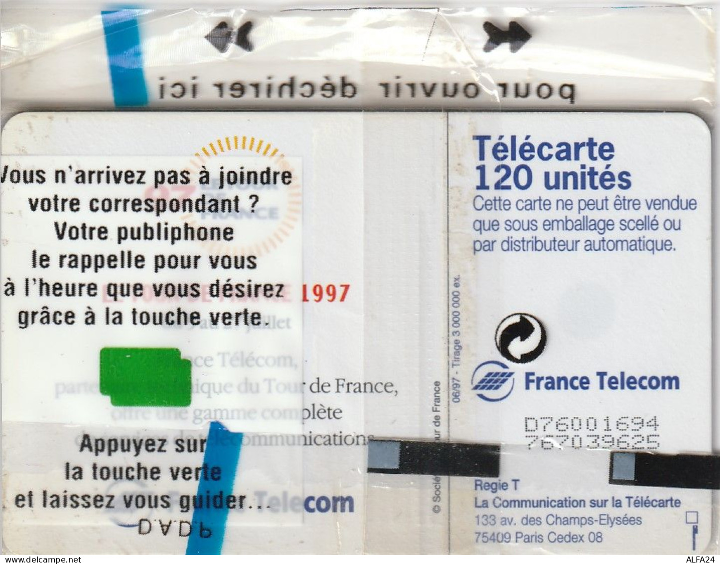 PHONE CARD FRANCIA 1997 (CZ1487 - 1997