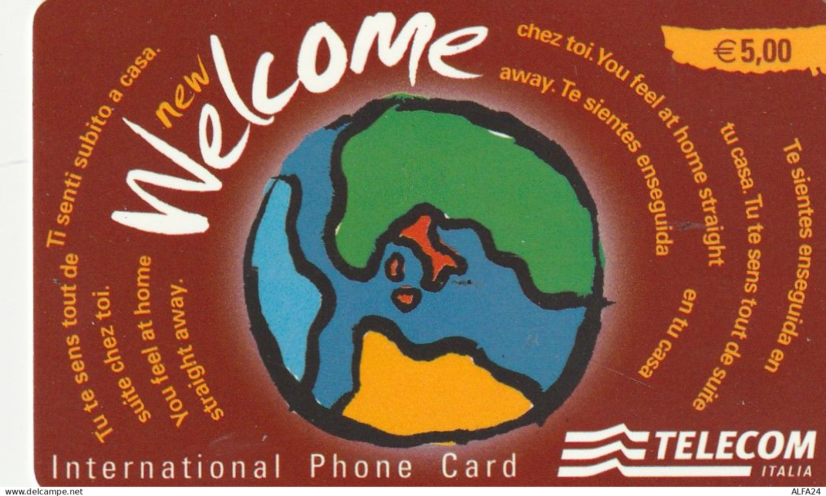 PREPAID PHONE CARD ITALIA WELCOME WDD (CZ1406 - Públicas Ordinarias