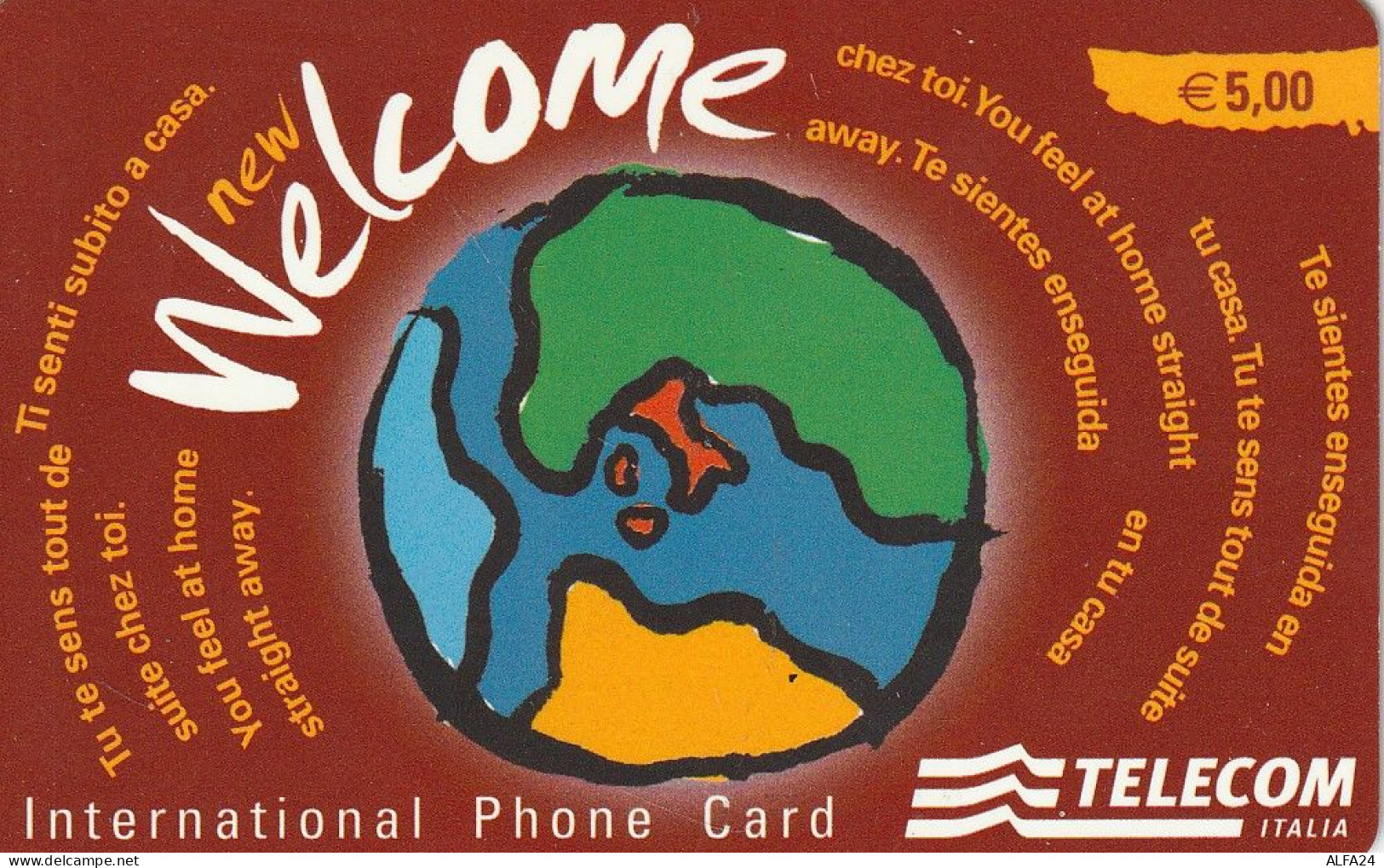 PREPAID PHONE CARD ITALIA WELCOME WDD (CZ1403 - Públicas Ordinarias