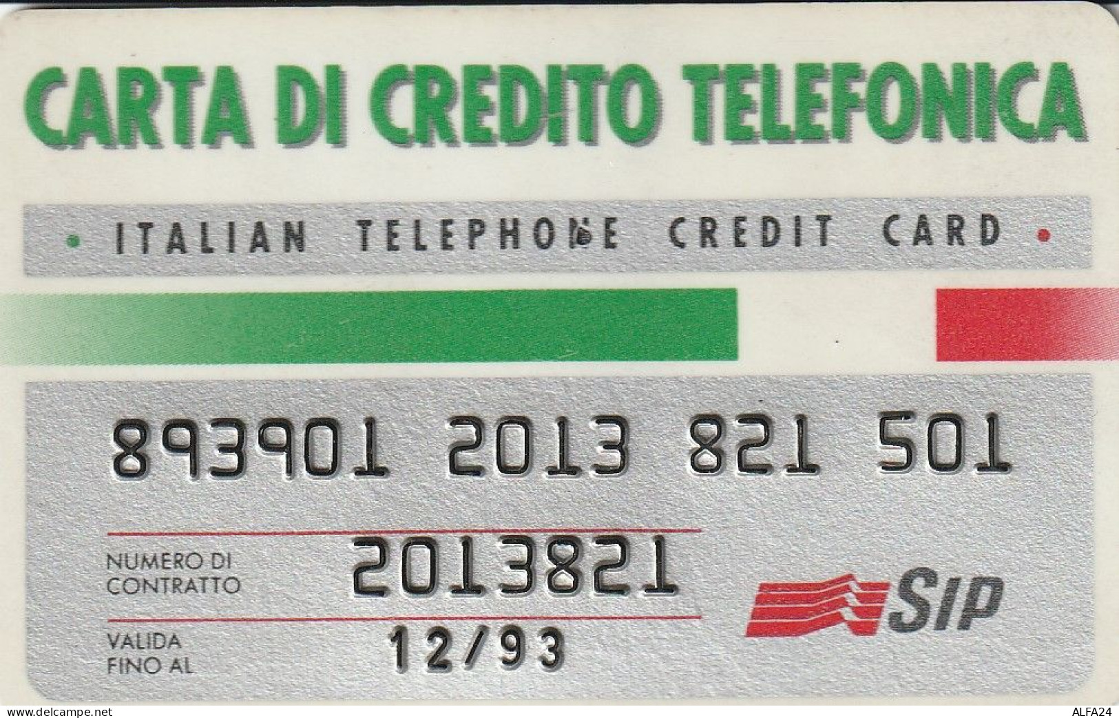 CARTA CREDITO TELEFONICA TELECOM  (CZ1394 - Speciaal Gebruik