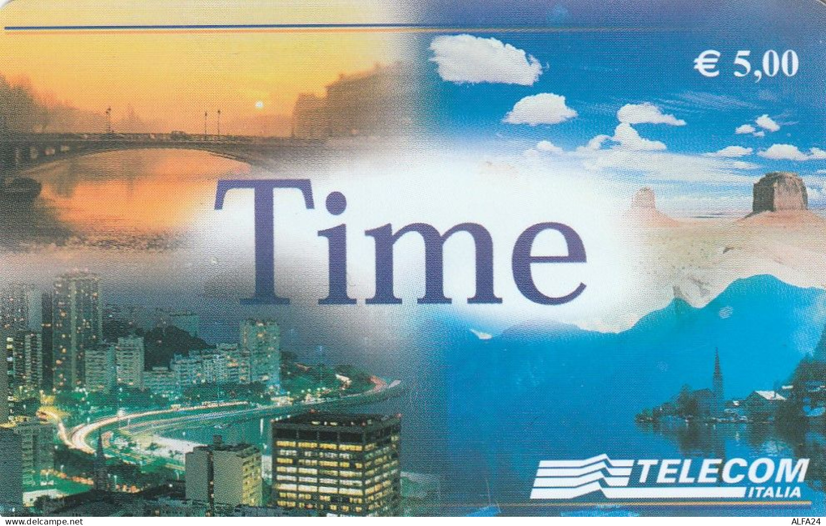 PREPAID PHONE CARD ITALIA TIME TELECOM (CZ1291 - [2] Handy-, Prepaid- Und Aufladkarten