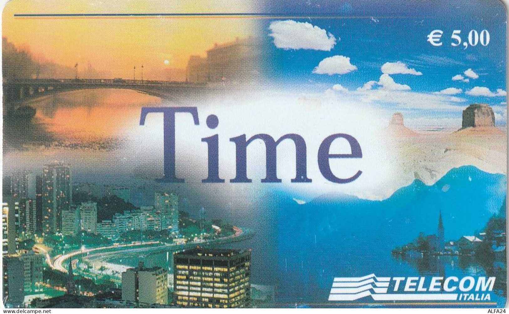 PREPAID PHONE CARD ITALIA TIME TELECOM (CZ1293 - [2] Sim Cards, Prepaid & Refills