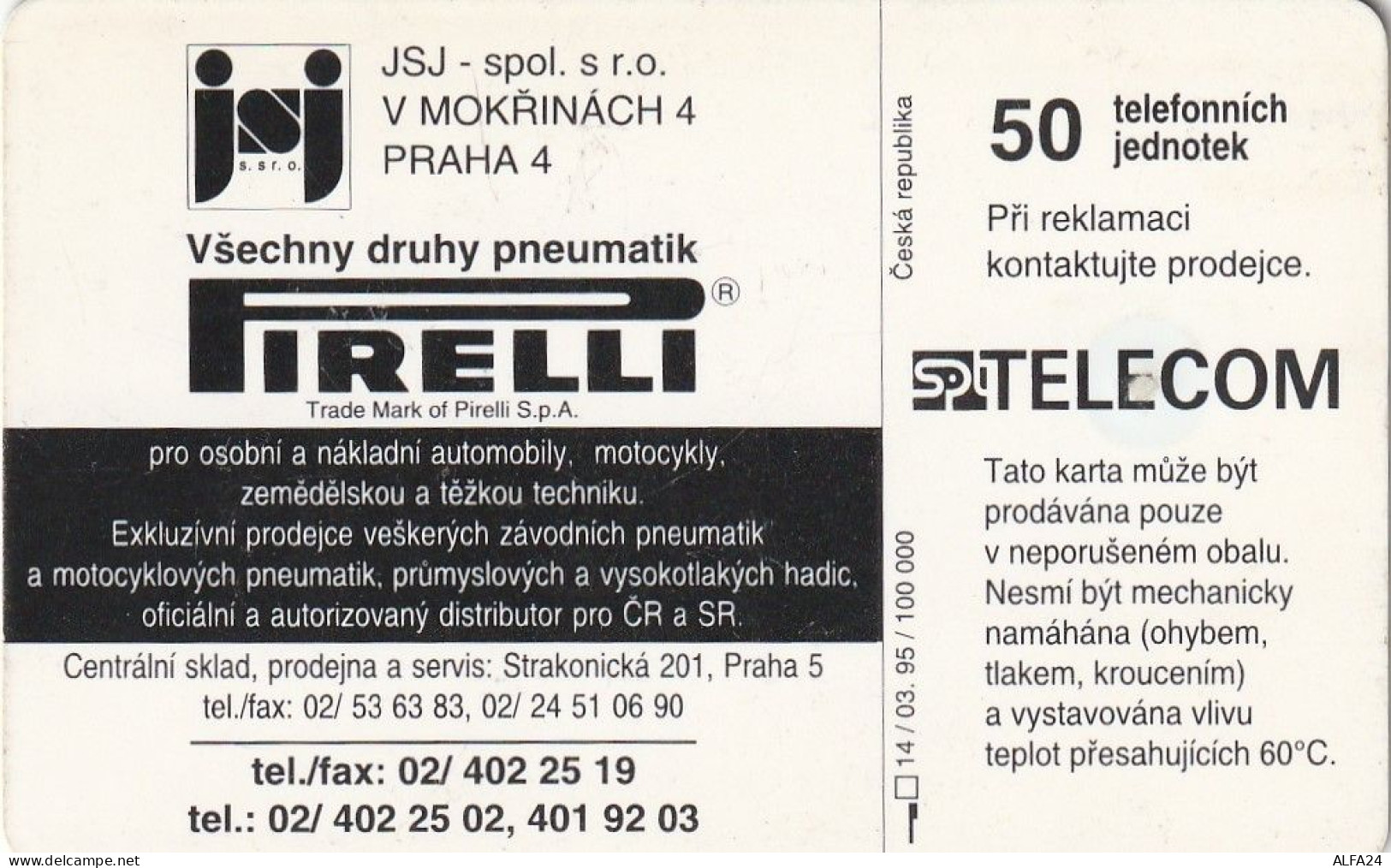 PHONE CARD REP.CECA  (CZ1191 - Tschechische Rep.