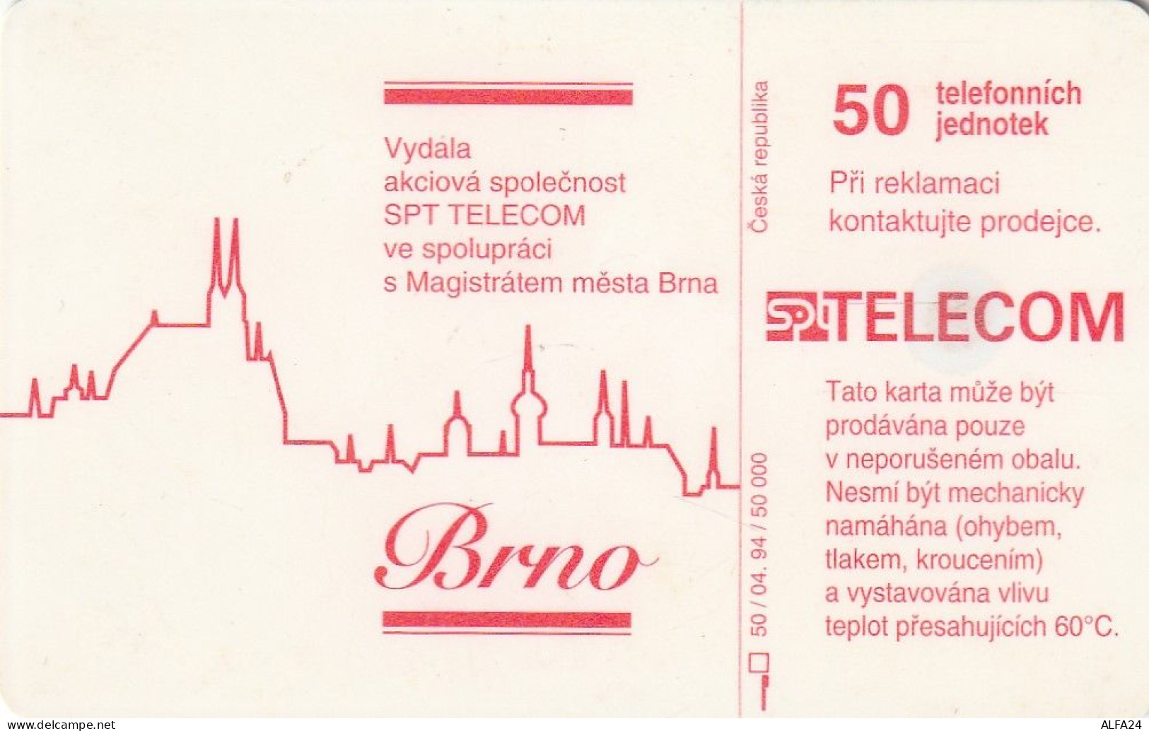PHONE CARD REP.CECA  (CZ1150 - Repubblica Ceca