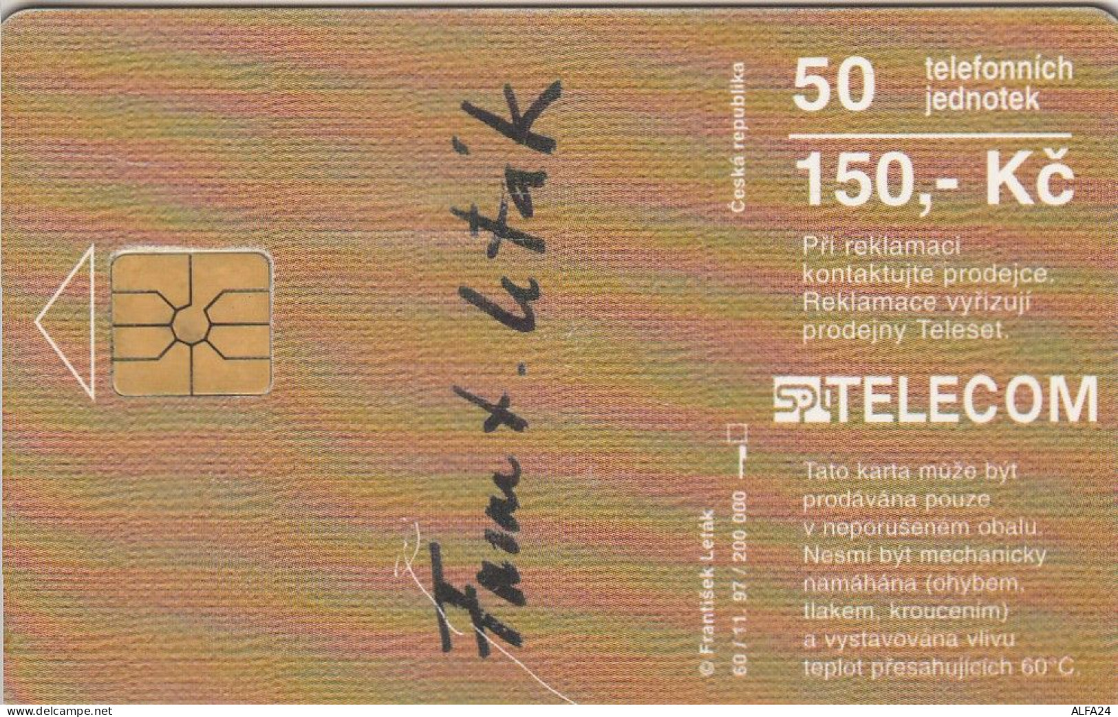 PHONE CARD REP.CECA  (CZ1143 - República Checa