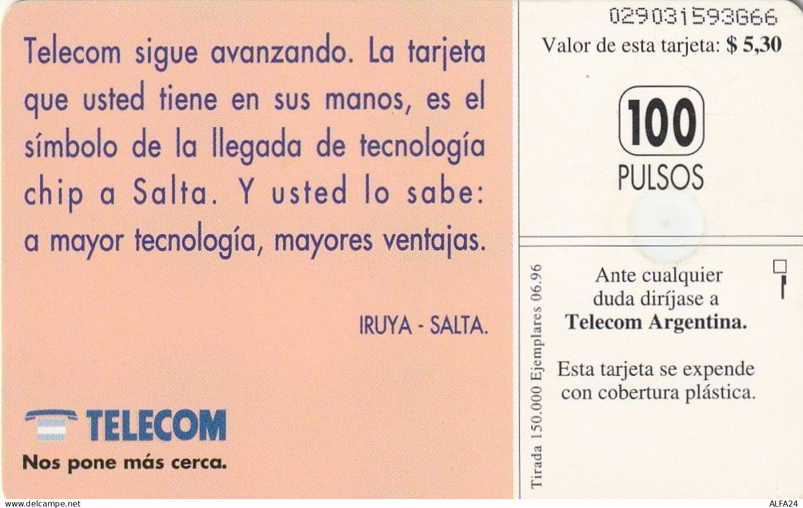 PHONE CARD ARGENTINA  (CZ1140 - Argentine