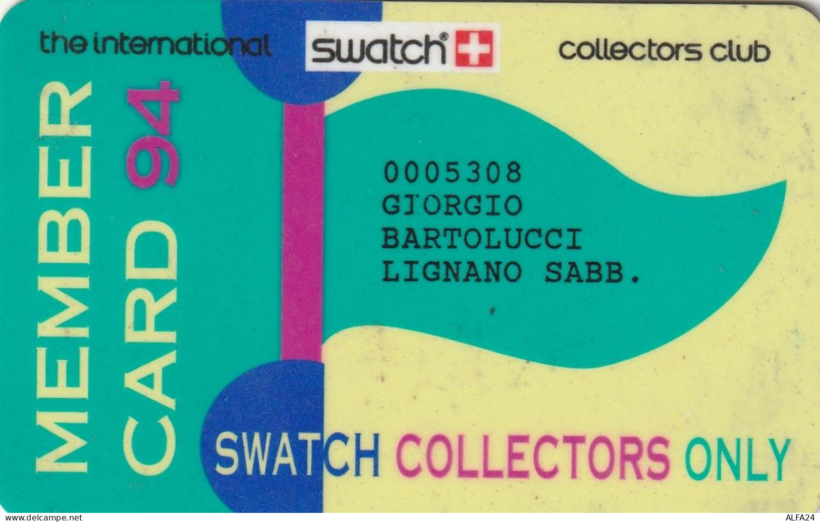 CARTA MEMBER SWATCH  (CZ1068 - Sonstige & Ohne Zuordnung