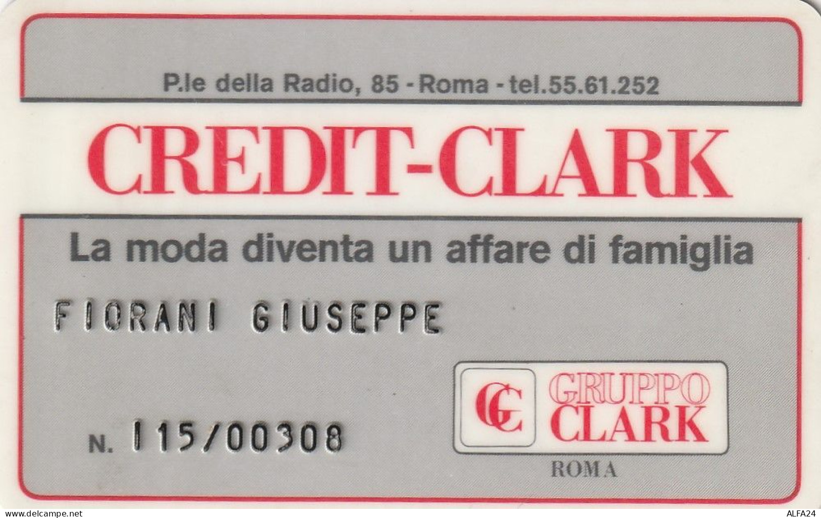 CARTA SERVIZI CREDIT-CLARK  (CZ1067 - Other & Unclassified