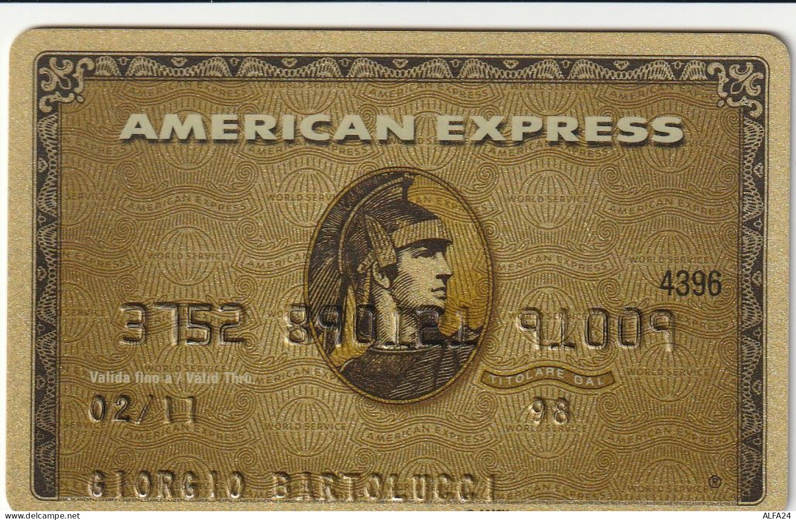 CARTA CREDITO SCADUTA AMERICAN EXPRESS  (CZ1058 - Carte Di Credito (scadenza Min. 10 Anni)