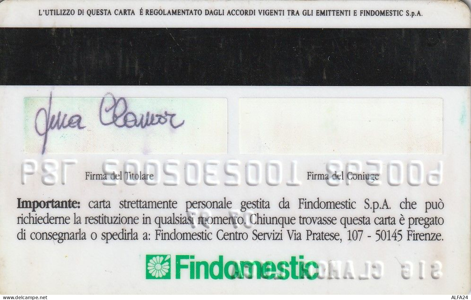 CARTA CREDITO SCADUTA AURA  (CZ1043 - Cartes De Crédit (expiration Min. 10 Ans)