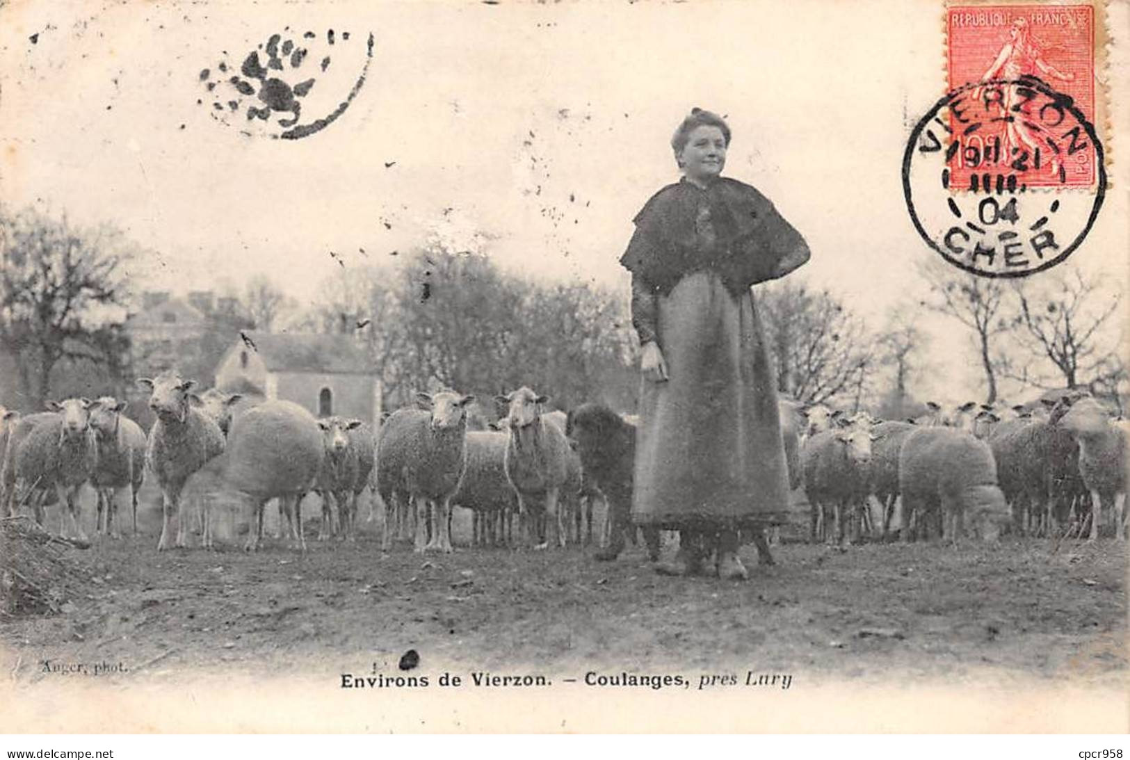 18.AM18218.Vierzon.Coulanges.Agriculture.Moutons - Vierzon