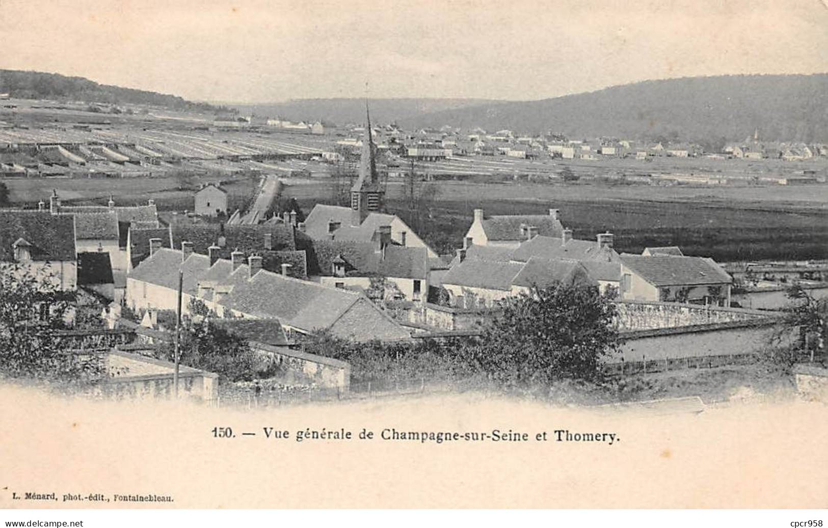 77 - CHAMPAGNE SUR SEINE - SAN34114 - Vue Générale De Champagne Sur Seine Et Thomery - Champagne Sur Seine