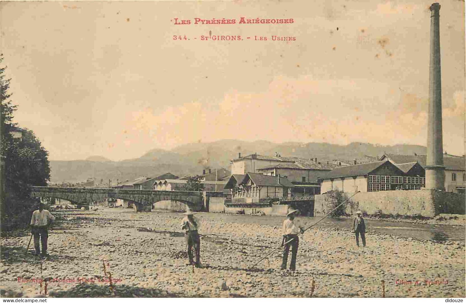 09 - Saint Girons - Les Usines - Animée - Correspondance - CPA - Oblitération Ronde De 1907 - Voir Scans Recto-Verso - Saint Girons