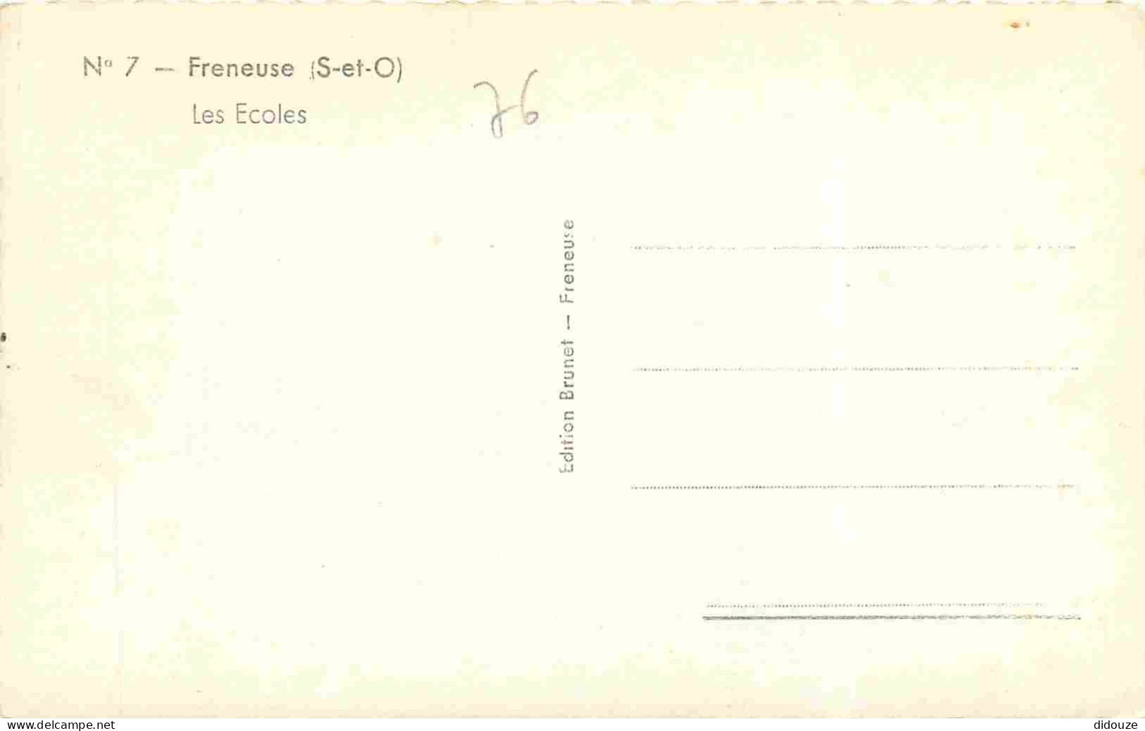 78 - Freneuse - Les Ecoles - Animée - Enfants - Carte Dentelée - CPSM Format CPA - Voir Scans Recto-Verso - Freneuse