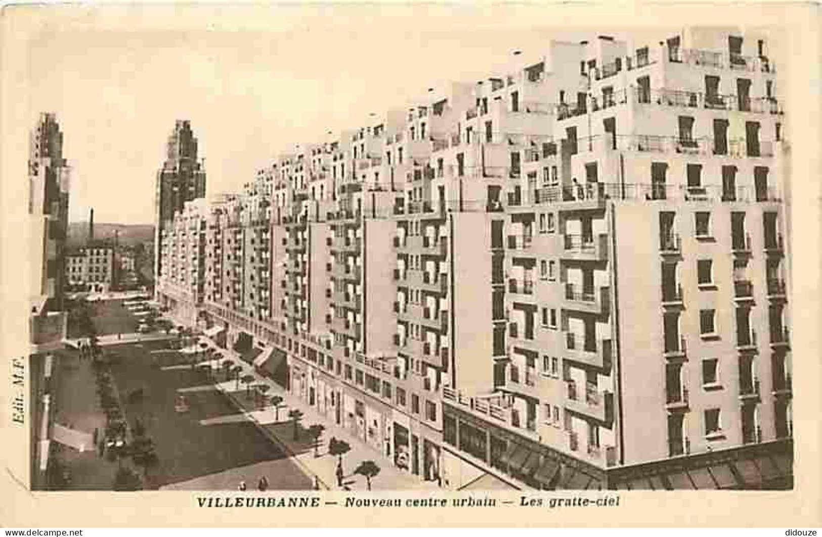 69 - Villeurbanne - Nouveau Centre Urbain — Les Gratte-ciel - Correspondance - CPA - Voir Scans Recto-Verso - Villeurbanne