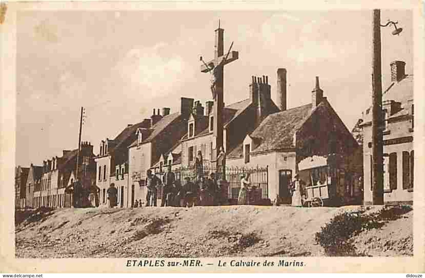 62 - Etaples - Le Calvaire Des Marins - Marchand De Glaces - Animé - Ecrite - CPA - Voir Scans Recto-Verso - Etaples