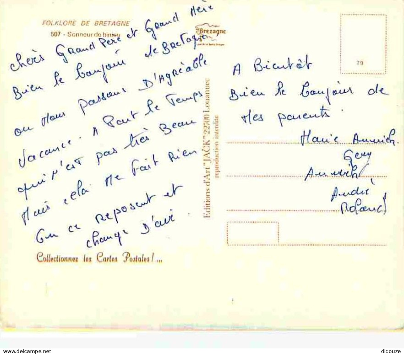 Folklore - Musique - Bretagne - Sonneur De Biniou - CPM - Voir Scans Recto-Verso - Musique