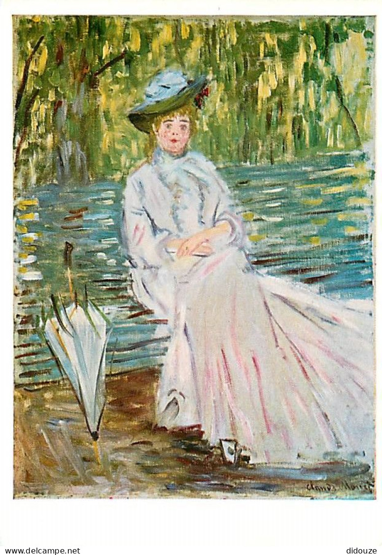 Art - Peinture - Claude Monet - Woman Seated On A Bench C. 1874 - Carte Neuve - CPM - Voir Scans Recto-Verso - Pintura & Cuadros