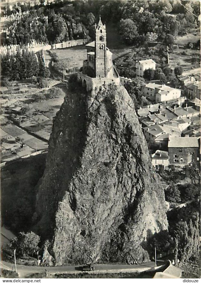 43 - Le Puy En Velay - Rocher Et Chapelle Saint-Michel D'Aiguilhe - Vue Aérienne - Carte Dentelée - CPSM Grand Format -  - Le Puy En Velay