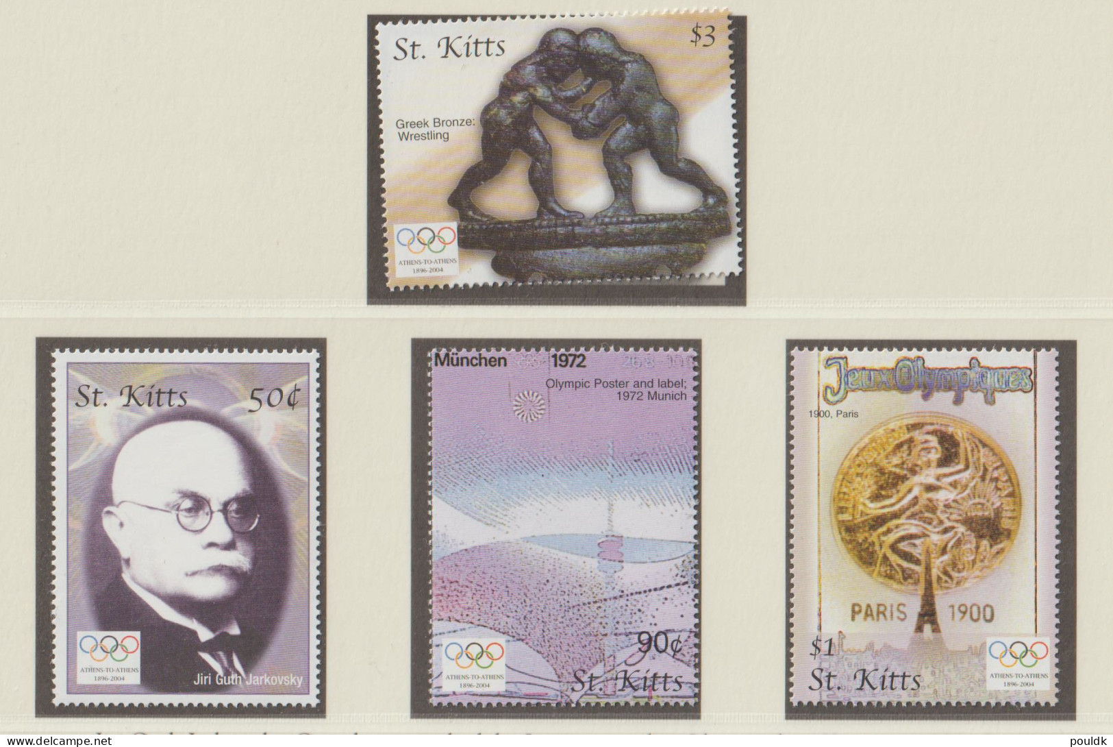 St. Kitts 2004 Olympic Games Athens Four Stamps MNH/**. Postal Weight Approx. 0,04 Kg. Please Read Sales Con - Summer 2004: Athens