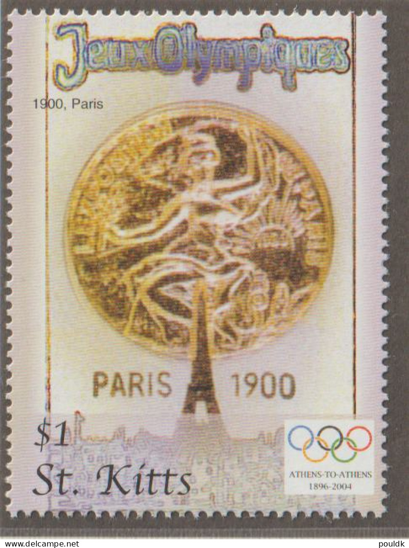 St. Kitts 2004 Olympic Games Athens Four Stamps MNH/**. Postal Weight Approx. 0,04 Kg. Please Read Sales Con - Sommer 2004: Athen