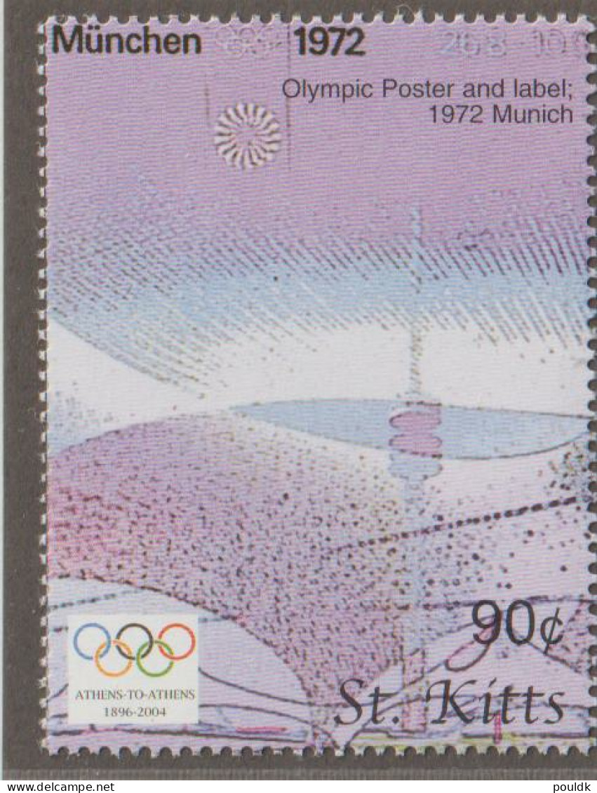 St. Kitts 2004 Olympic Games Athens Four Stamps MNH/**. Postal Weight Approx. 0,04 Kg. Please Read Sales Con - Sommer 2004: Athen