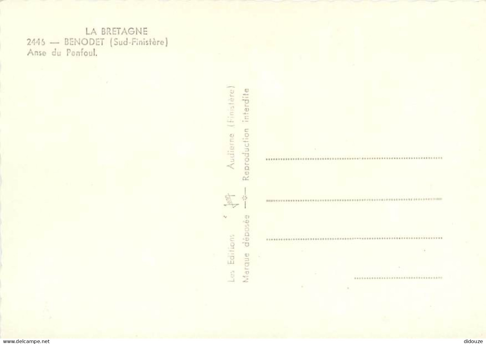 29 - Bénodet - Anse Du Penfoul - CPSM Grand Format - Carte Neuve - Voir Scans Recto-Verso - Bénodet