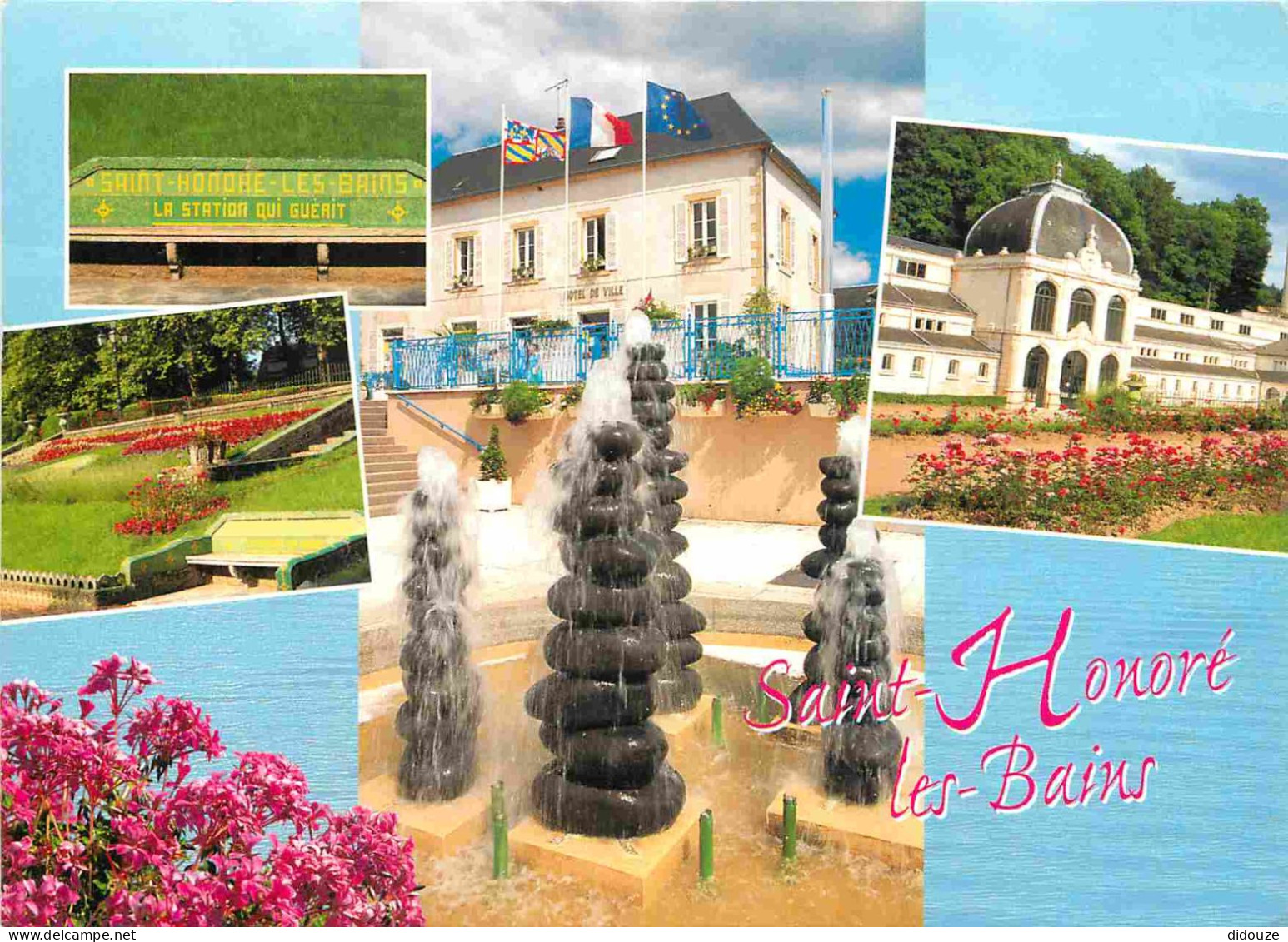 58 - Saint Honoré Les Bains - Multivues - Fontaine De L'Hotel De Ville - CPM - Voir Scans Recto-Verso - Saint-Honoré-les-Bains