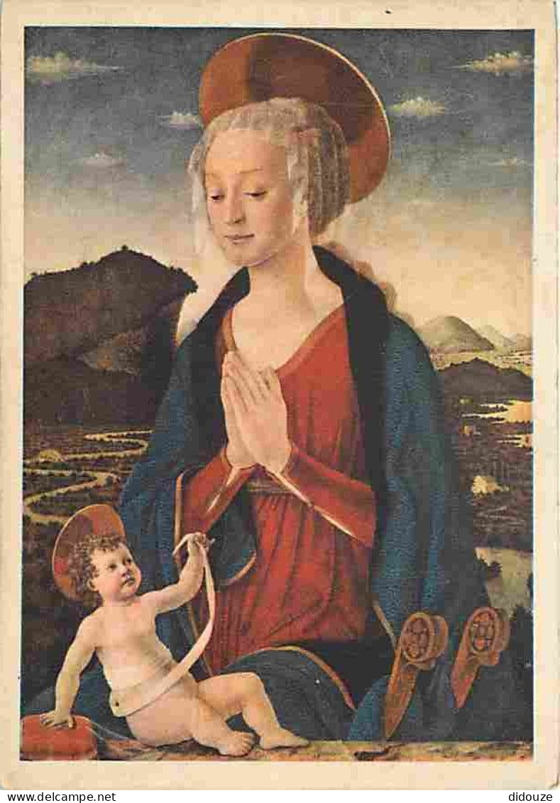 Art - Peinture Religieuse - Baldovinetti - La Vierge Adorant - CPM - Voir Scans Recto-Verso - Quadri, Vetrate E Statue